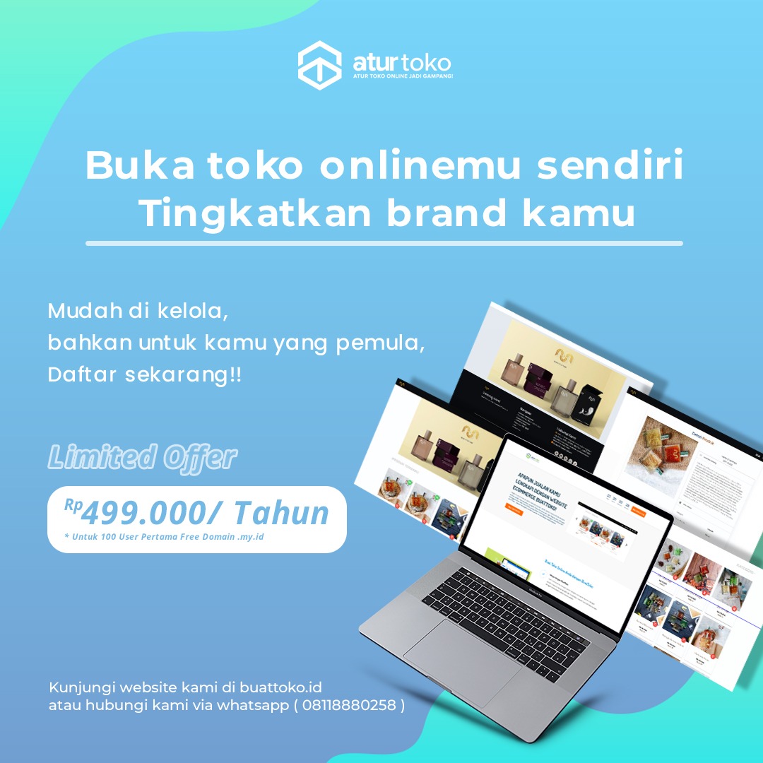 BuatToko Website Ecommerce Murah dan Gampang! Hanya 499 rb